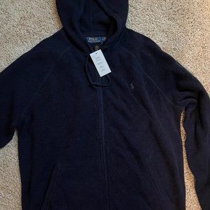 Navy Ralph Lauren full zip hoodie